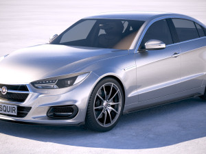Generic Sedan 2018 3D 모델