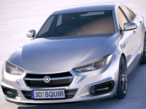 Sed&aacute;n gen&eacute;rico 2018 Modelo 3D