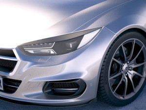 Generic Sedan 2018 3D Model