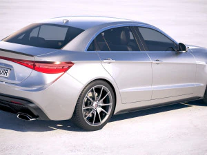 Sed&aacute;n gen&eacute;rico 2018 Modelo 3D