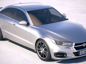 Sed&aacute;n gen&eacute;rico 2018 Modelo 3D