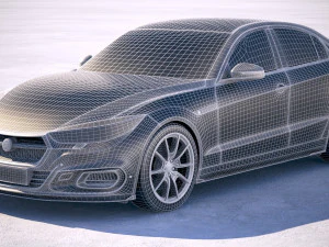 Sed&aacute;n gen&eacute;rico 2018 Modelo 3D