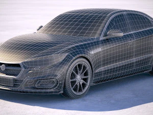 Sed&aacute;n gen&eacute;rico 2018 Modelo 3D