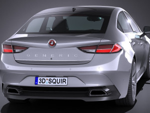 Generic Sedan NN 2017 3D 模型