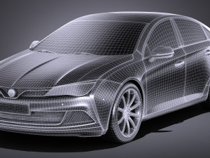 Generic Sedan NN 2017 3D 模型