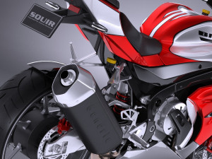 Generic Sport Bike 2017 Modello 3D