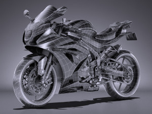 Generic Sport Bike 2017 Modello 3D