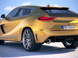 Generic Sport SUV Coupe 2019 3D Model