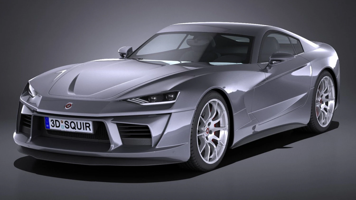 Generic Sport Coupe 2017 3D Model .c4d .max .obj .3ds .fbx .stl .blend 