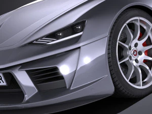 Generic Sport Coupe 2017 3D Model