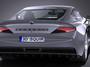 Generic Sport Coupe 2017 3D Model