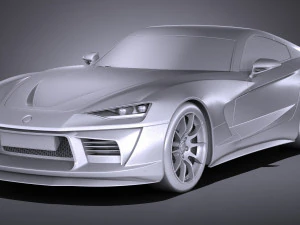 Generic Sport Coupe 2017 3D Model