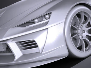 Generic Sport Coupe 2017 3D Model