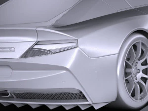 Generic Sport Coupe 2017 3D Model