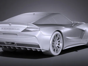 Generic Sport Coupe 2017 3D Model