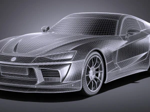 Generic Sport Coupe 2017 3D Model