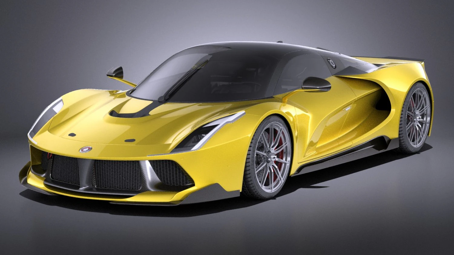 Generic Supercar 2017 3D Model .c4d .max .obj .3ds .fbx .stl .blend 