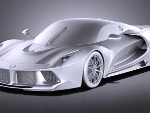 Generic Supercar 2017 3D Model