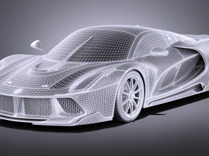 Generic Supercar 2017 3D Model