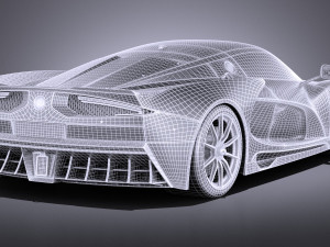 Generic Supercar 2017 Modelo 3D