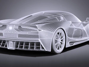 Generic Supercar 2017 3D Model