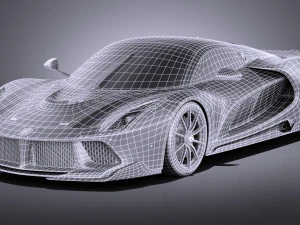 Generic Supercar 2017 3D Model