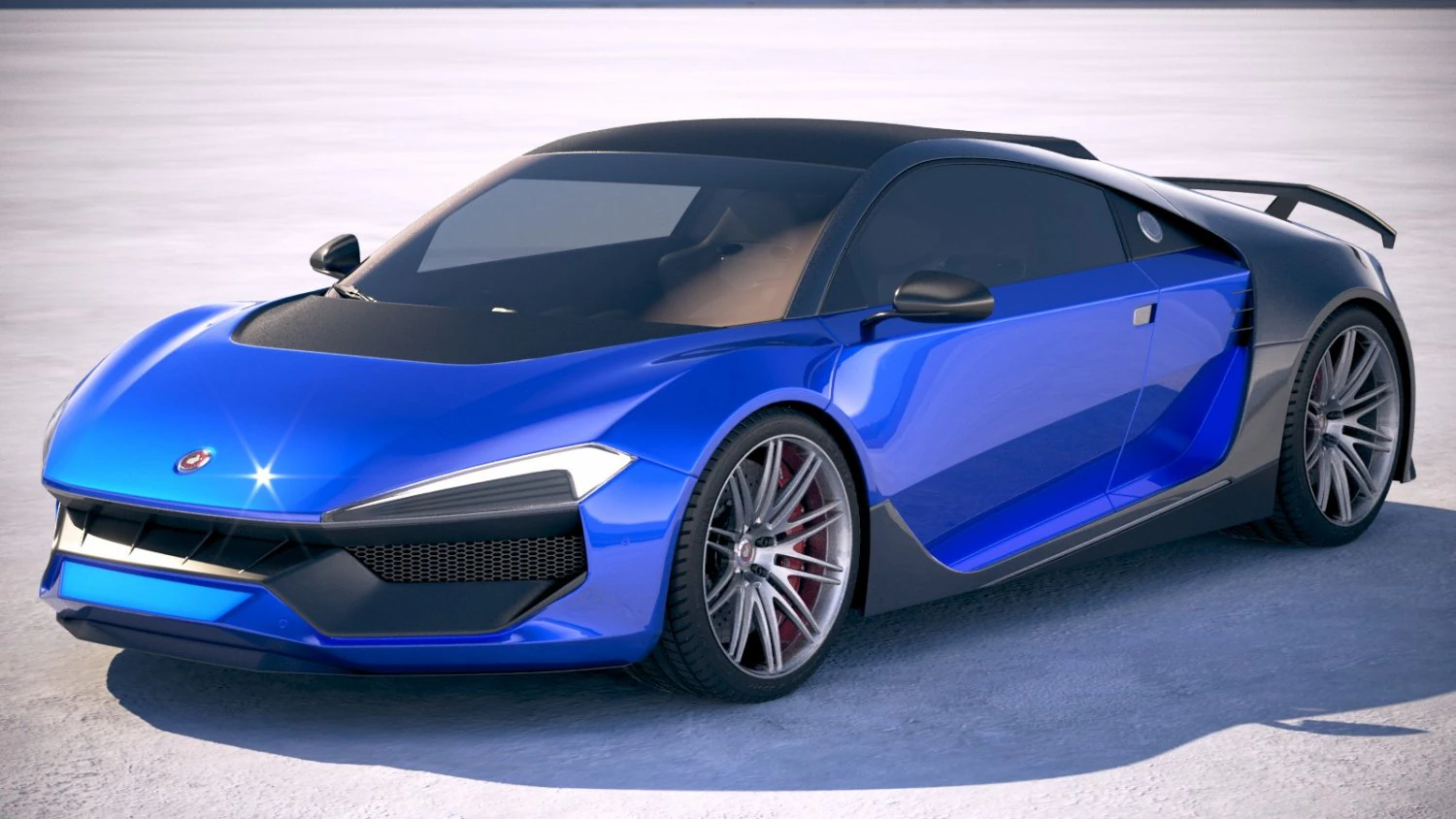 Generic Supercar 2018 3D Model .c4d .max .obj .3ds .fbx .stl .blend 