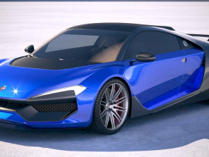 Supercarro genérico 2018 Modelo 3D
