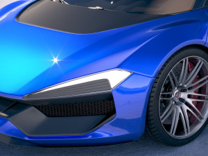 Generic Supercar 2018 Modelo 3D