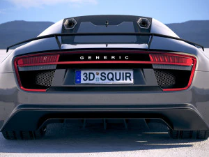 Generic Supercar 2018 3D Model