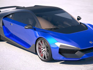 Generic Supercar 2018 3D Model