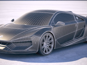 Generic Supercar 2018 Modelo 3D