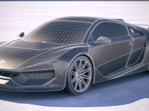 Generic Supercar 2018 3D Model