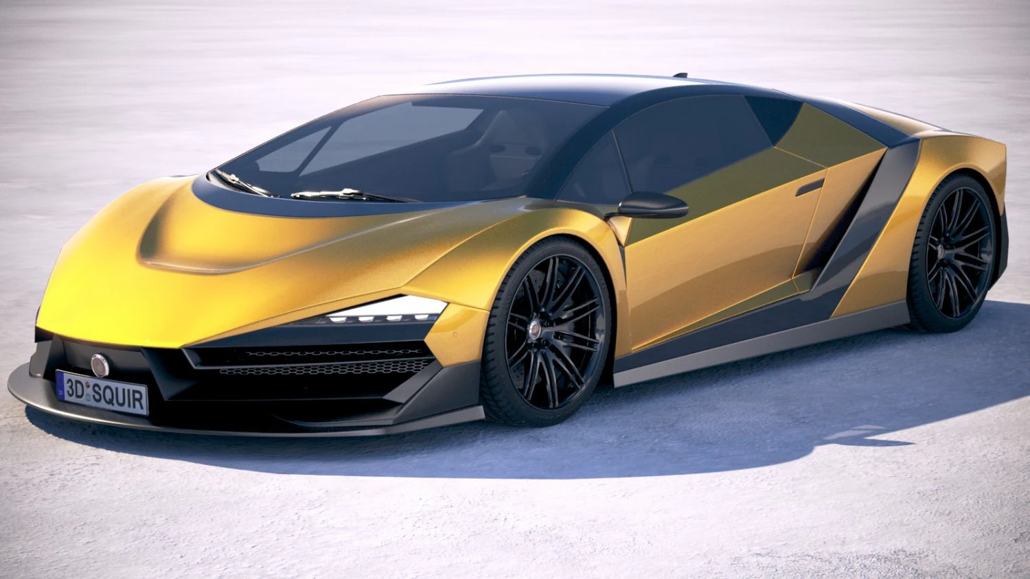 Generic Supercar 5 2018 3D Model .c4d .max .obj .3ds .fbx .stl .blend 
