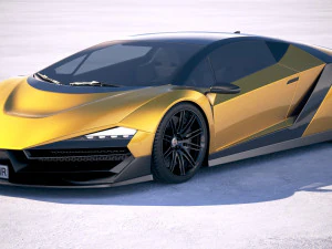 通用超级跑车 5 2018 3D 模型