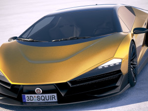 Generic Supercar 5 2018 Modèle 3D