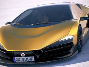 Generic Supercar 5 2018 3D Model