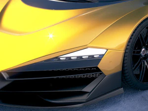 Generic Supercar 5 2018 3D Model
