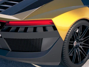 Generic Supercar 5 2018 3D Model