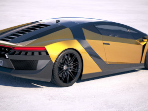 Generic Supercar 5 2018 Modèle 3D