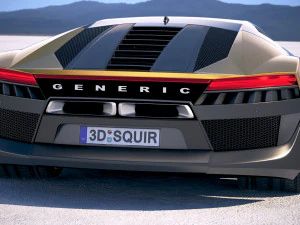 Generic Supercar 5 2018 3D Model