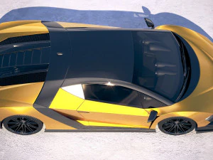 Generic Supercar 5 2018 3D Model
