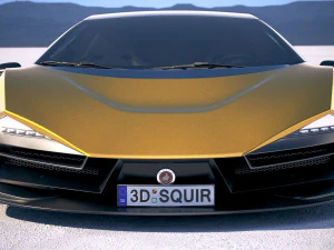 Generic Supercar 5 2018 3D Model
