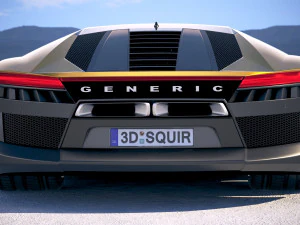 Generic Supercar 5 2018 3D Model