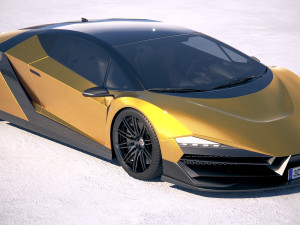 Generic Supercar 5 2018 Modèle 3D