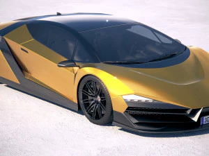Generic Supercar 5 2018 3D Model