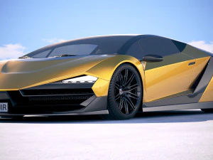 Generic Supercar 5 2018 3D Model