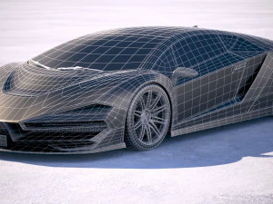 Generic Supercar 5 2018 3D Model