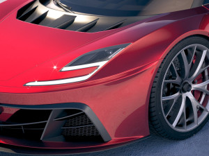 Generic Supercar v2 2018 3D Model