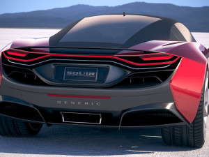 Generic Supercar v2 2018 3D Model